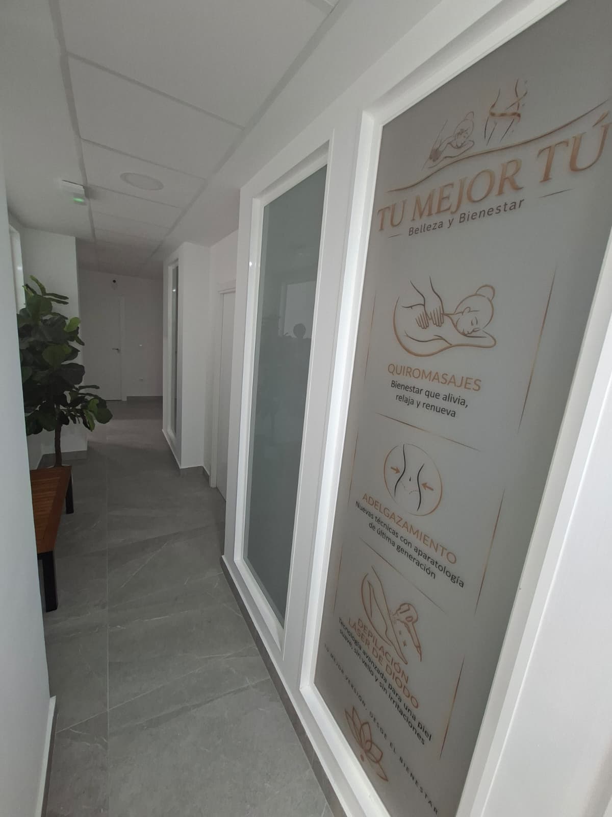 Zona de tratamientos estéticos del centro